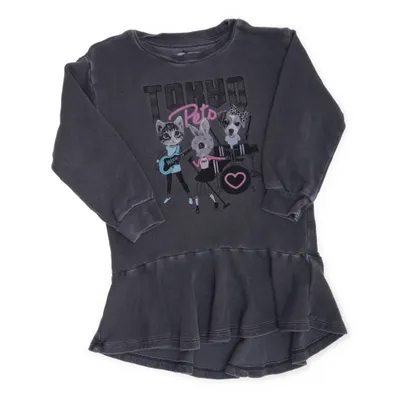 Klänning (Grå, Flerfärgad) från H&M Bomull, Polyester