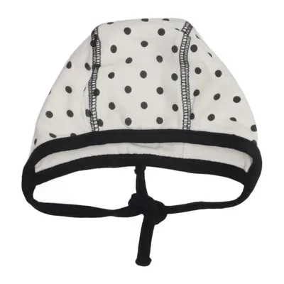 Bonnet (White, Black) from Ellos Cotton