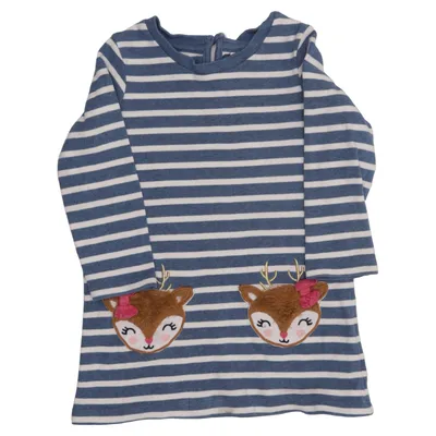 Jurk (Blauw, Wit) van Happy Girls by Eisend Katoen