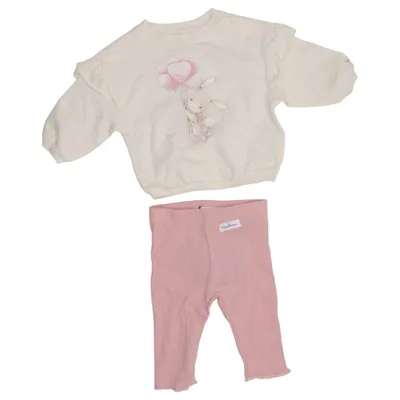 Set (Pink, Beige) from Sinsay Cotton