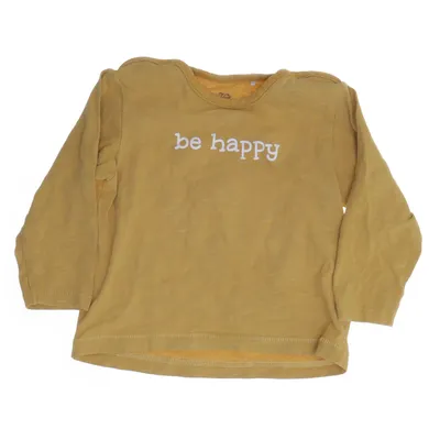 Långärmad t-shirt (Gul) från Topomini Bomull, Elastan