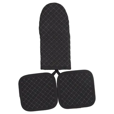 Oven mitts (Black, Beige)