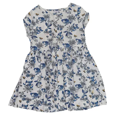Robe (Blanc, Bleu) de Petit Bateau Coton