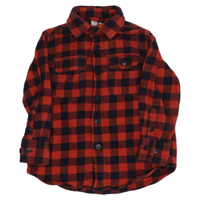 Flanellskjorta (Röd, Svart) från Crewcuts Bomull
