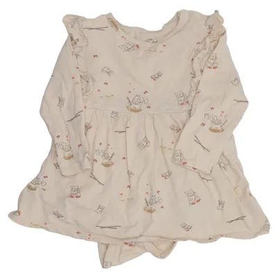 Dress (Beige) from Konges Sløjd Elastane, Organic cotton