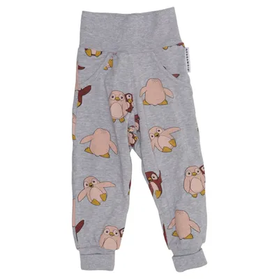 Pyjamasbyxor (Grå, Flerfärgad) från Geggamoja Bambu, Elastan, Ekologisk bomull