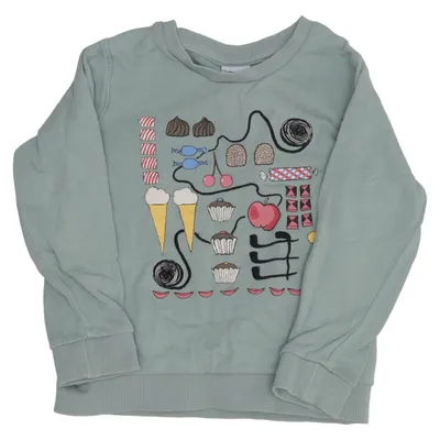 Sweatshirt (Grøn) fra Polarn O. Pyret Økologisk bomuld