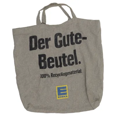 Sac en toile (Gris) de EDEKA Coton recyclé, Polyester recyclé