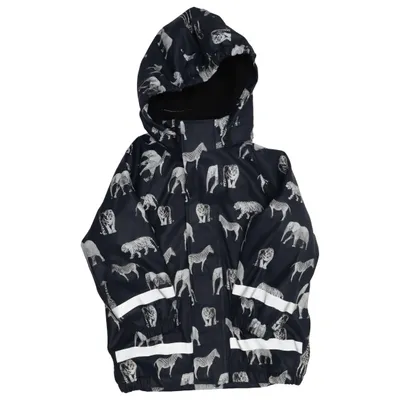 Rain jacket (Blue, White) from Mywear Young Polyester, Polyurethane