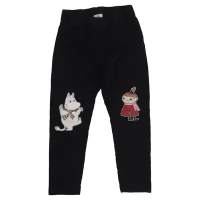 Leggings (Zwart) van Moomin by Lindex Katoen, Elastaan