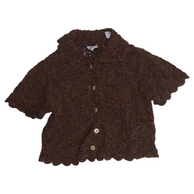 Cardigan (Bruin) van Zara Katoen, Viscose