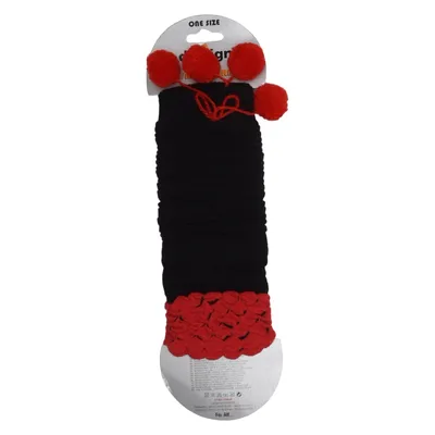Leg warmers (Black, Red) from Design 