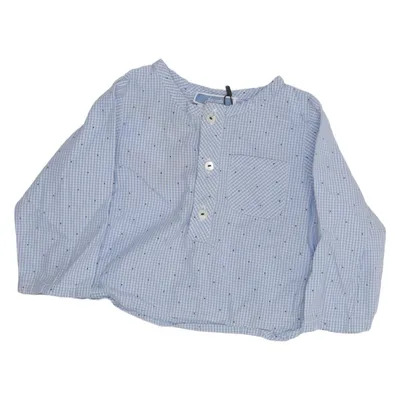 Shirt (Blue, White) from Jacadi Cotton