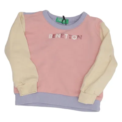 Sweatshirt (Rose, Jaune, Violet) de United Colors of Benetton Coton, Élasthane