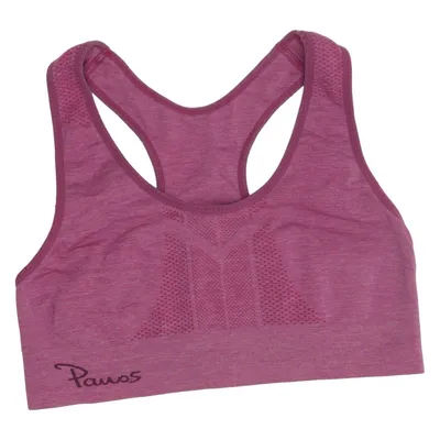 Sports bra (Purple) from Panos Elastane, Polyamide, Polyester