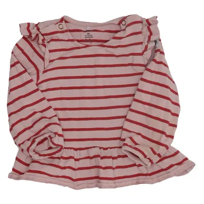 Long sleeve T-shirt (Pink, Red) from Polarn O. Pyret Elastane, Organic cotton