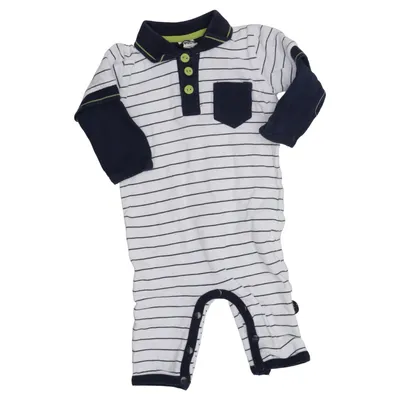 Barboteuse (Bleu, Blanc) de Pippi Coton