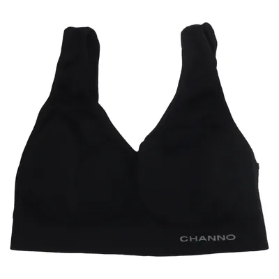 Sports bra (Black) from Channo Elastane, Polyamide
