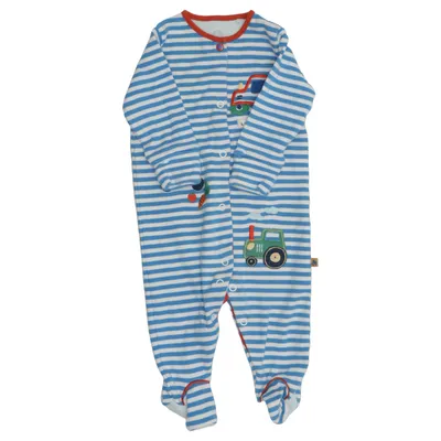 Strampler (Blau, Weiß) von Next Baby Baumwolle