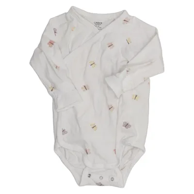 Body (White, Multicolored) from Lindex Newborn Cotton, Elastane