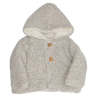 Strickjacke (Grau) von Zara Mini Mohair, Polyester, Wolle