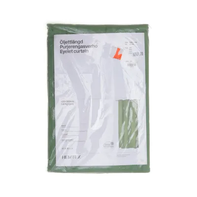 Ringgordijnen (Groen) van Hemtex Katoen