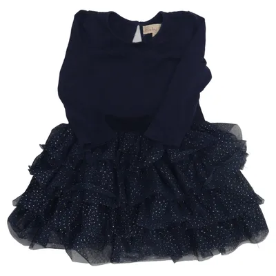 Jurk (Blauw) van Baby Baby Katoen, Elastaan, Polyester