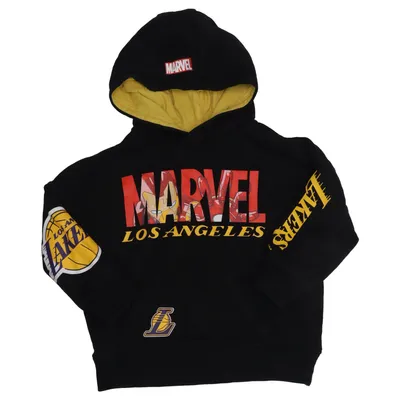 Capuchon sweater (Zwart, Meerkleurig) van NBA Katoen, Polyester