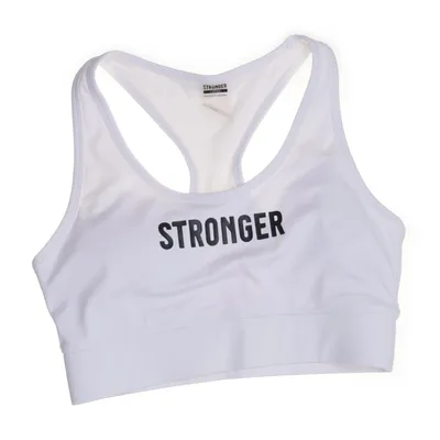Sport-BH (Vit) från Stronger Elastan, Återvunnen polyester