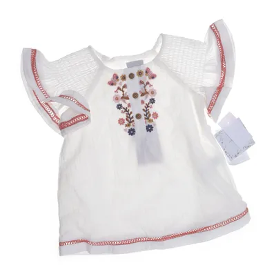 Dress (White, Multicolored) from Haute Hippie Cotton, Polyester