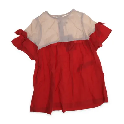 Klänning (Röd, Beige) från Zara BabyGirl Lyocell