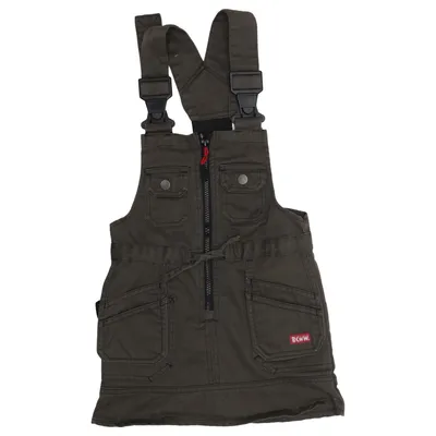 Hängselklänning (Grön) från BCWW Bomull, Polyester