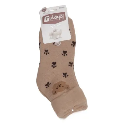 Striksokker (Beige, Brun) fra Mulaya Akryl, Angora, Elastan, Polyester, Uld