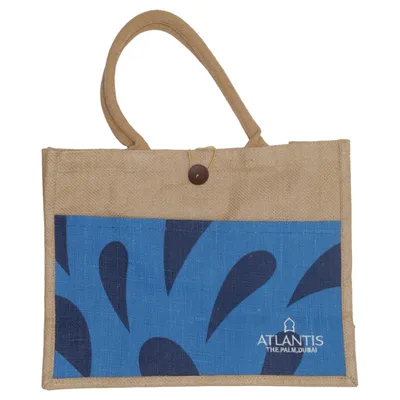 Canvas tas (Blauw, Beige) van Atlantis