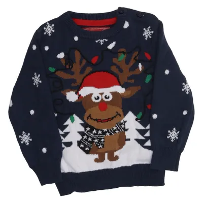 Pull de Noël (Bleu, Blanc, Marron, Rouge, Multicolore) de Christmas Collection Coton