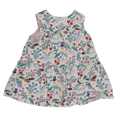Klänning (Vit, Flerfärgad) från Babyboden Bomull