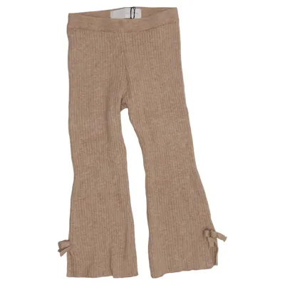 Leggings (Beige) from Zara Polyamide, Polyester, Viscose