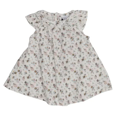 Jurk (Wit, Meerkleurig) van Lindex Newborn Katoen