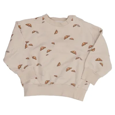 Sweatshirt (Beige, Brun) fra Vacvac Studio Elastan, Økologisk bomuld