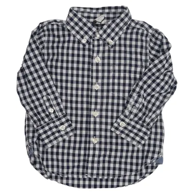Shirt (Blue, White) from BabyGap Cotton