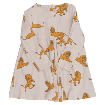 Dress (Beige, Brown) from Disney x Polarn O. Pyret Elastane, Organic cotton
