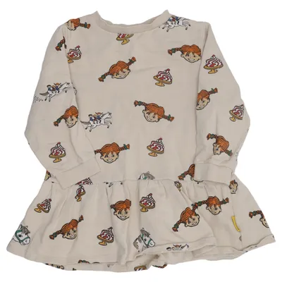 Robe (Beige, Multicolore) de Pippi Långstrump Coton