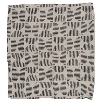 Cushion cover (Beige, Black) from H&M Home Cotton