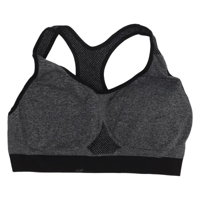 Sports bra (Gray, Black) from Mariemeili Elastane, Polyamide, Polyester