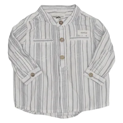Shirt (White, Blue) from Newbie by KappAhl Cotton
