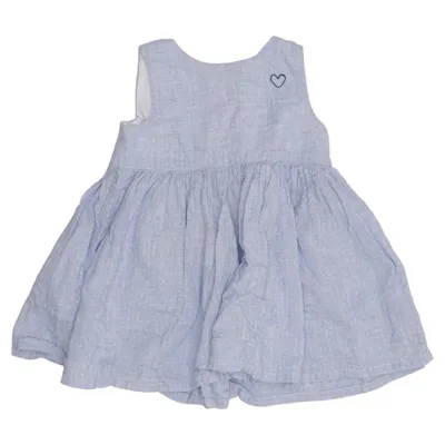 Kjole (Blå) fra H&M Baby Bomuld, Linned