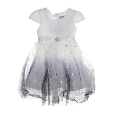 Brudnäbbsklänning (Vit, Lila) från Pretty Baby Polyester