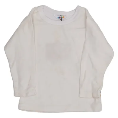 Long sleeve T-shirt (White) from Joha Cotton, Polyamide, Wool