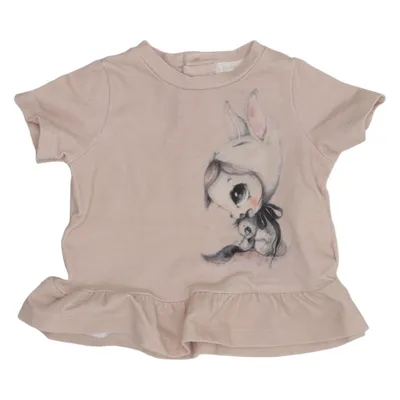 Top (Beige, Multicolored) from Mrs Mighetto x H&M Cotton, Elastane