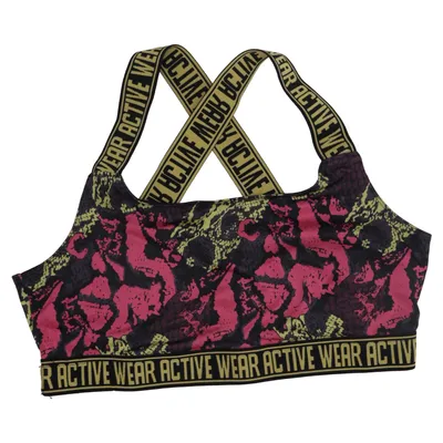 Sport-BH (Schwarz, Pink, Gelb) von MyWear Active Elasthan, Polyester